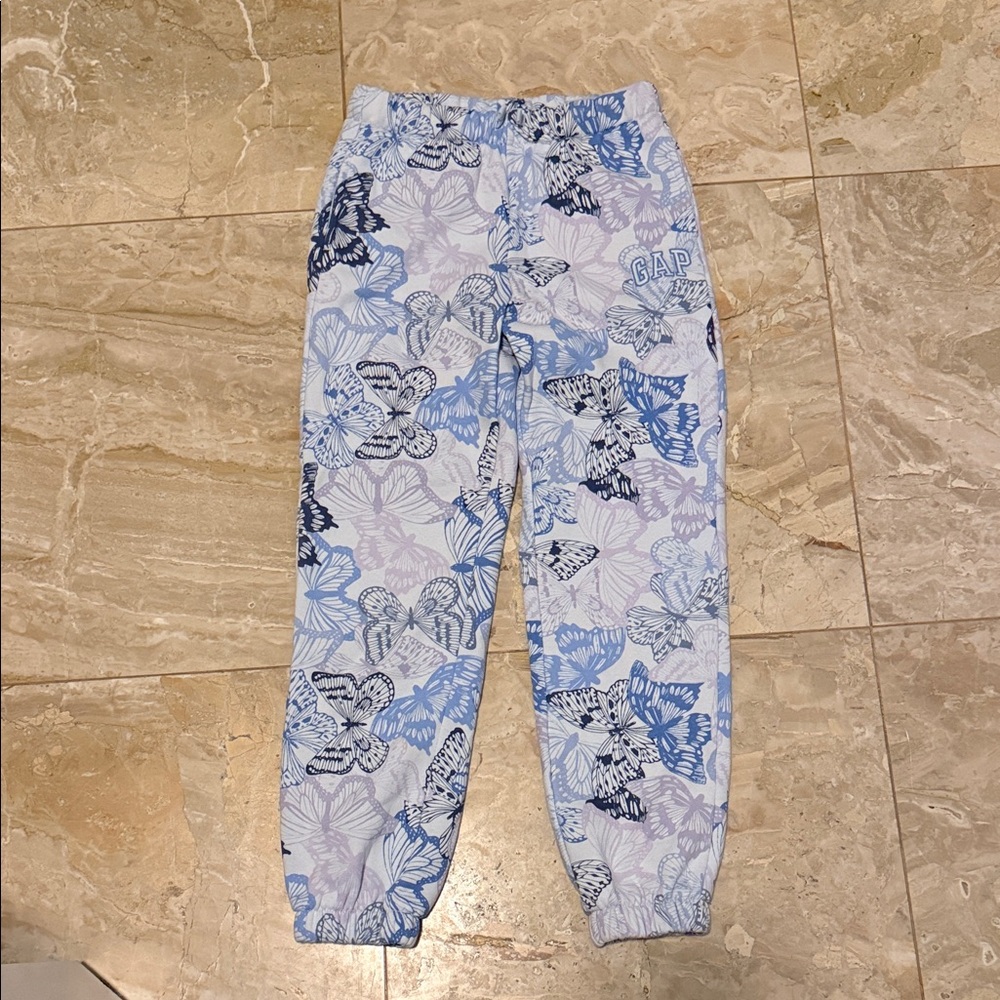 GAP Kids Light Blue Butterfly Joggers